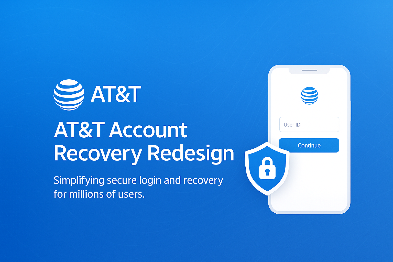 AT&T Account Recovery Redesign Hero Image
